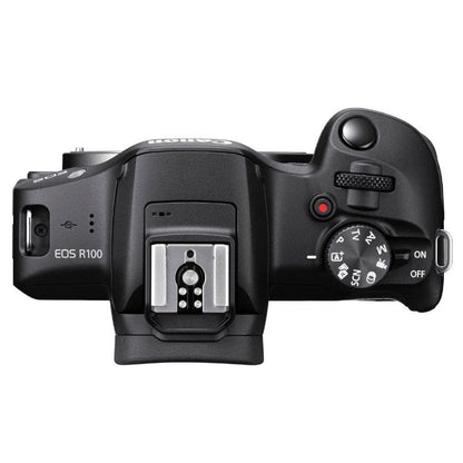 Canon EOS R100 APS-C Mirrorless Camera - Camera + RF-S 18-45mm Lens