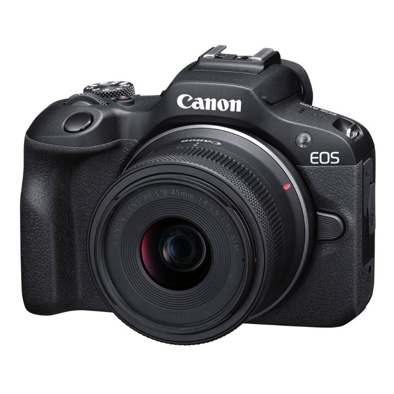 Canon EOS R100 APS-C Mirrorless Camera - Camera + RF-S 18-45mm Lens