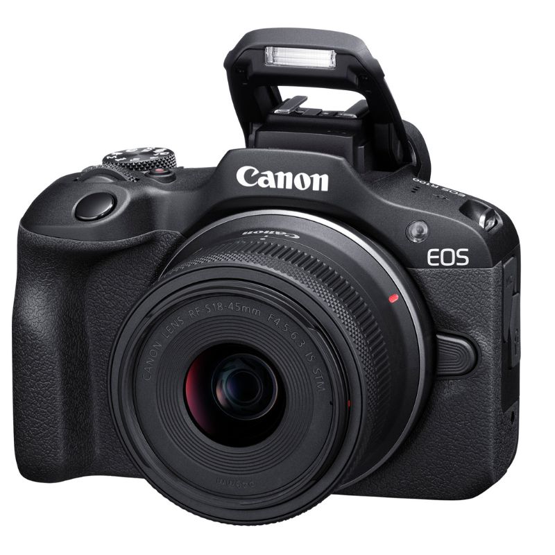 Canon EOS R100 APS-C Mirrorless Camera - Camera + RF-S 18-45mm Lens